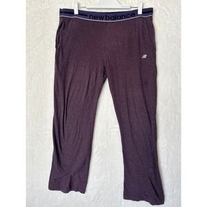 New Balance Mens Small Plum Purple Athletic Lounge Pants Joggers Elastic Waist